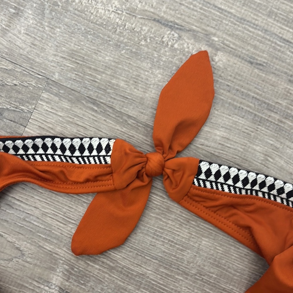 Lemlem by Liya Kebede Lena Bikini Side Tie Bottom Brown Size S - Picture 7 of 11